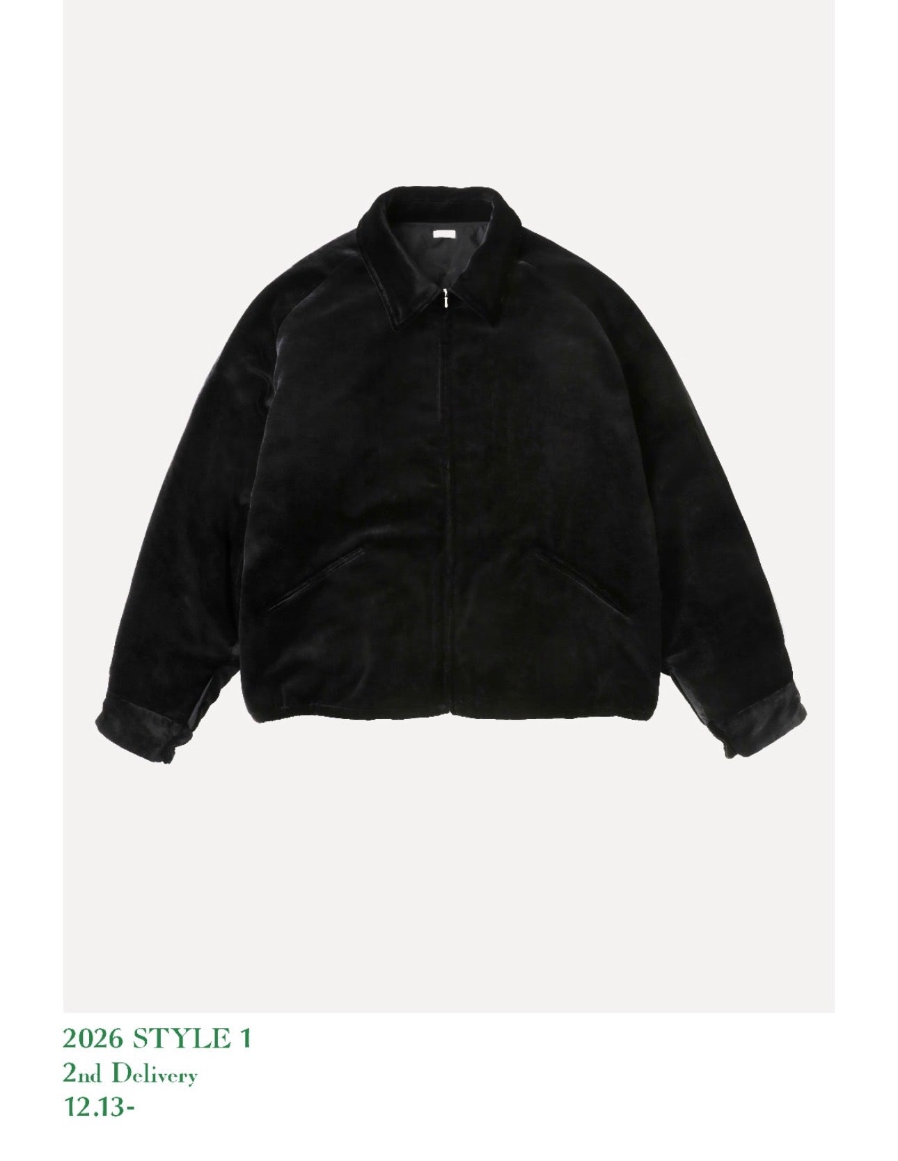 A.PRESSE 26SS SILK VELOUR SOUVENIR JACKET