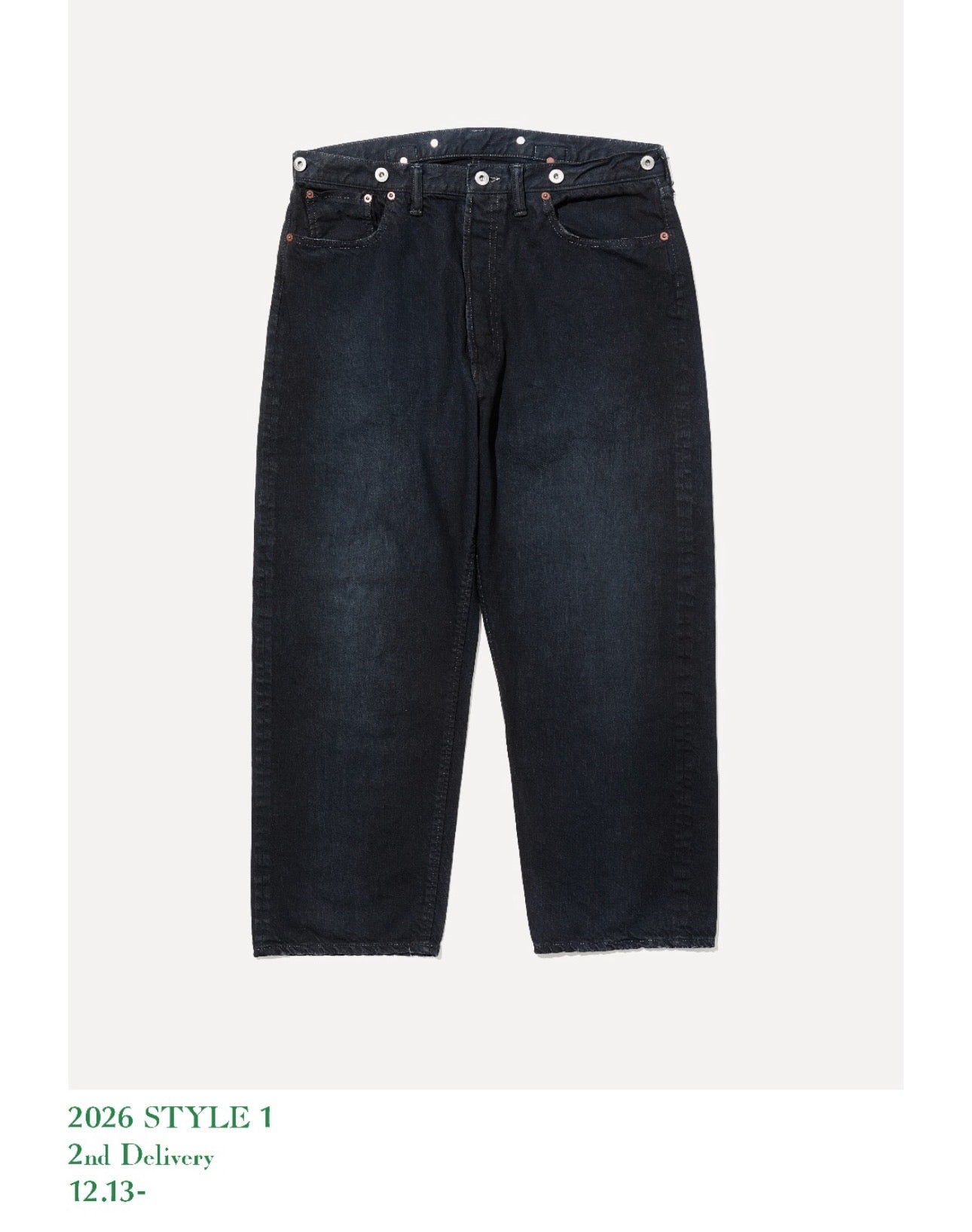 A.PRESSE 26SS No.22 Washed Wide Denim Pants(CUSTOM)