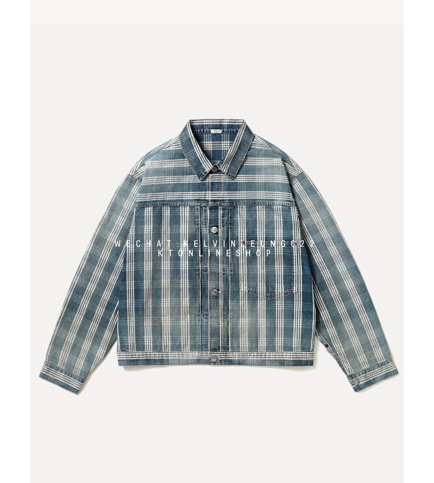 A.PRESSE 26SS No.213 indigo palaka denim jacket