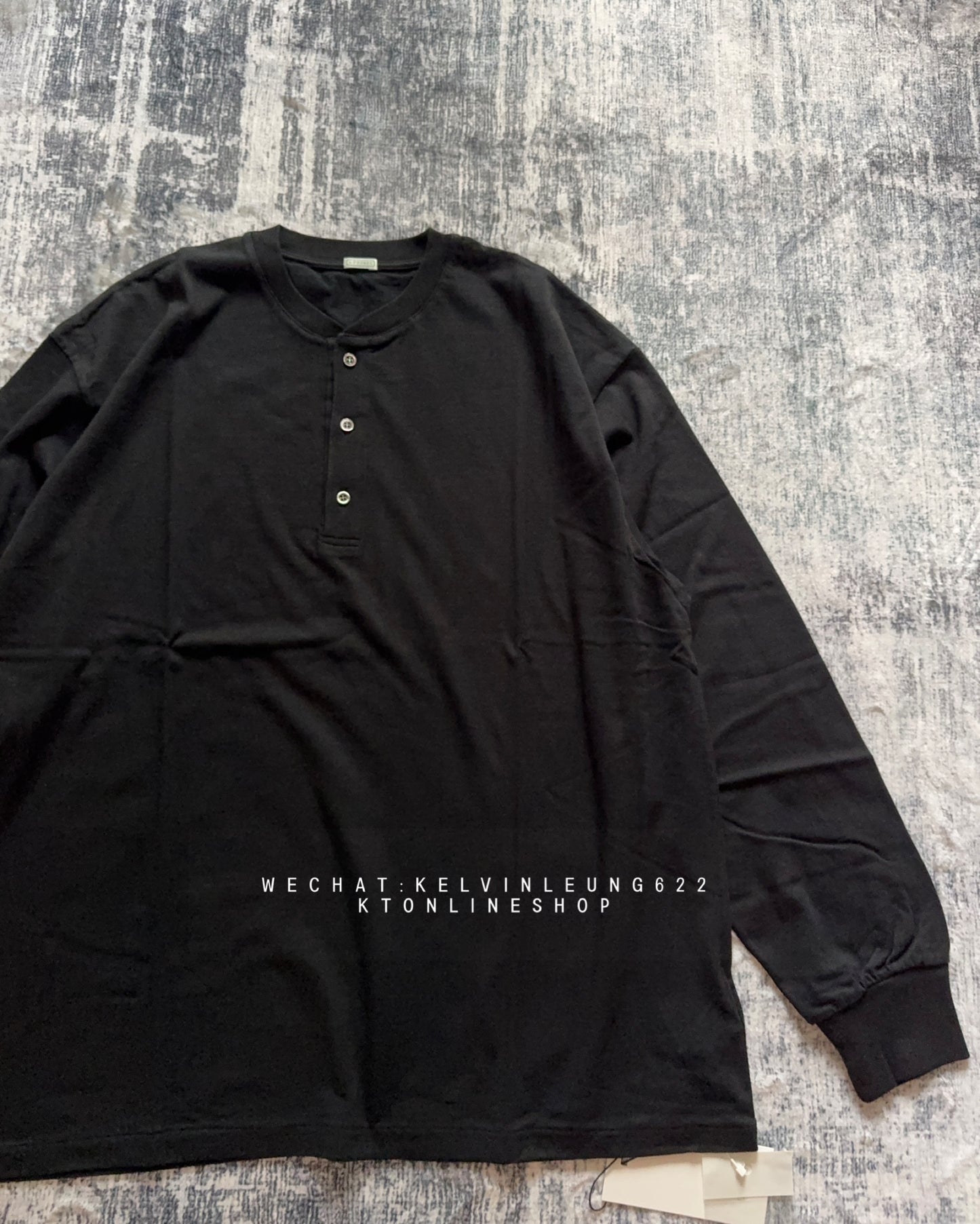 A.PRESSE Cashmere Blend L/S Henley Neck Shirt
