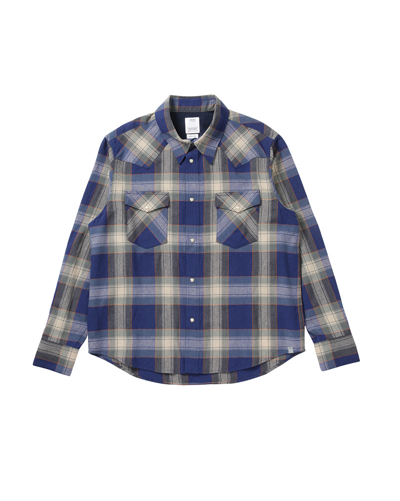 VISVIM 25AW FOUR CORNERS CHECK L/S