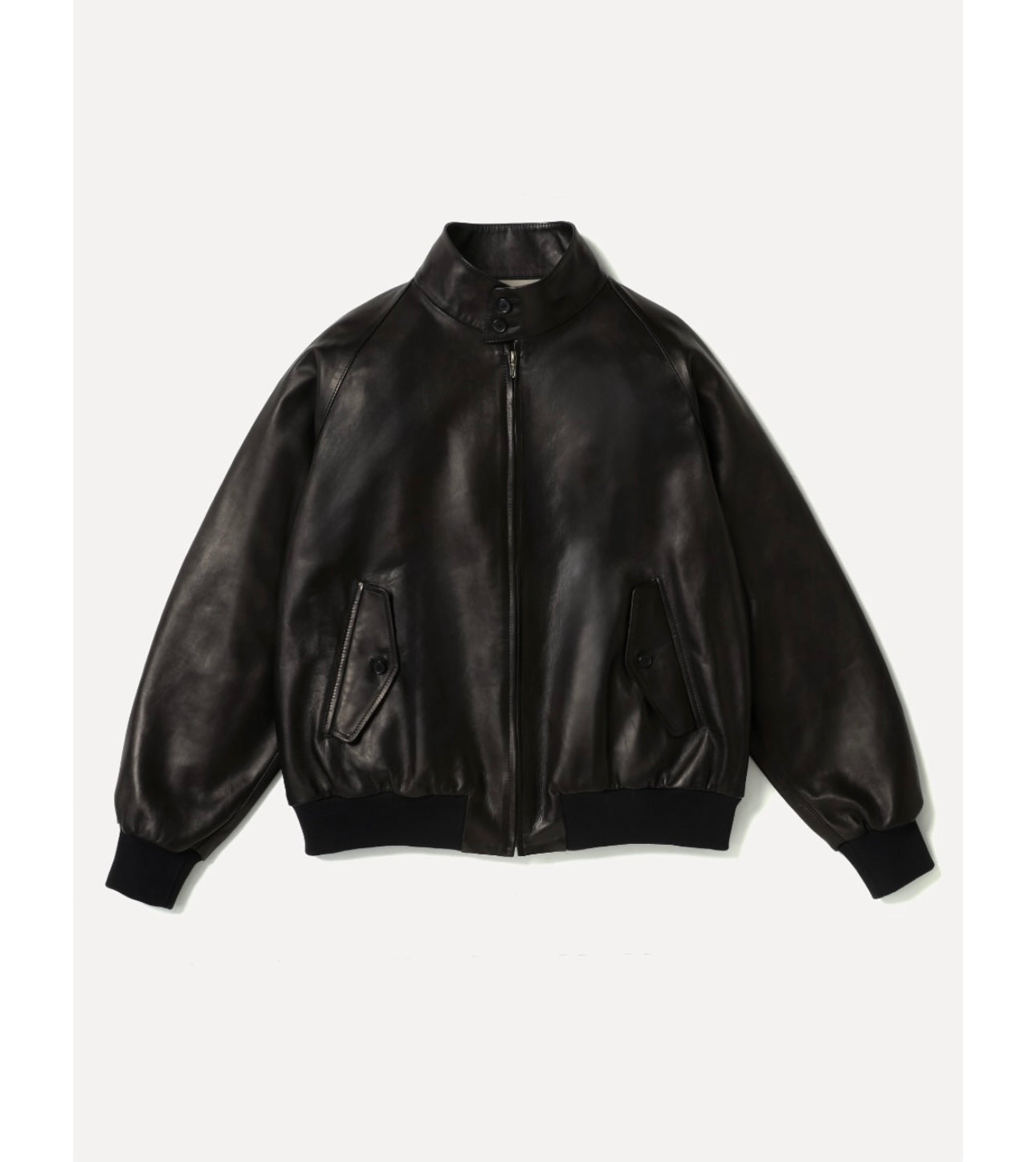 A.PRESSE 26SS Leather Harrington Jacket