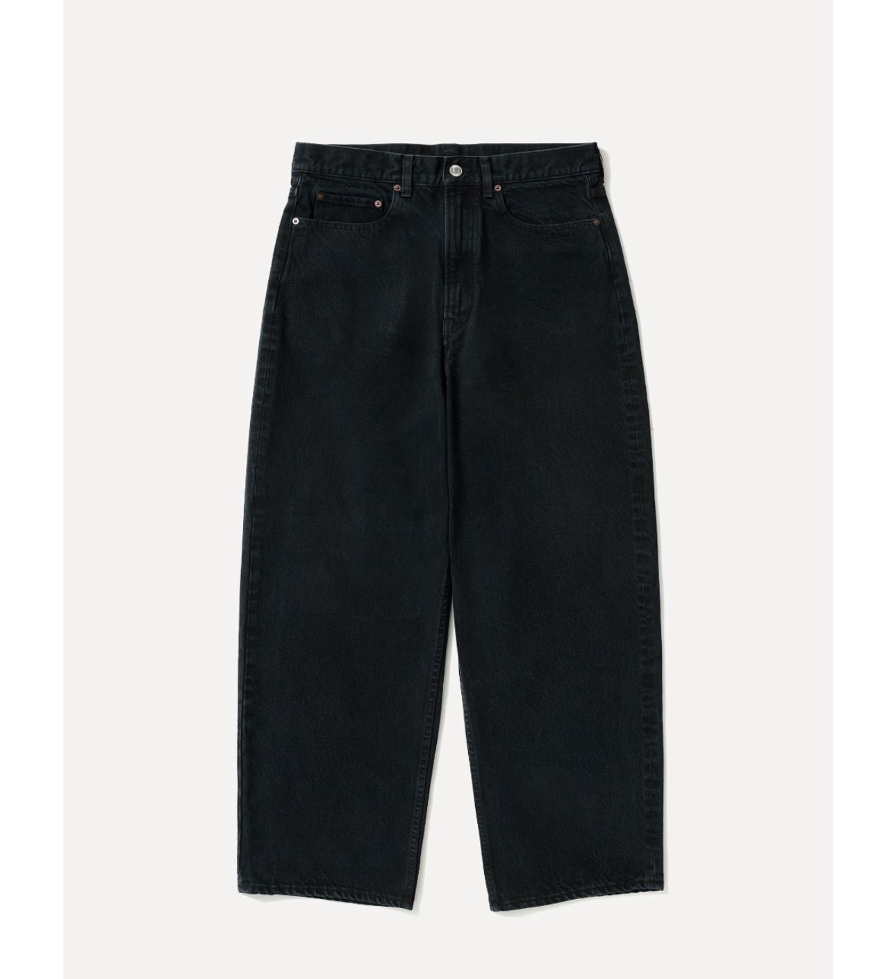 A.PRESSE 26SS Black Washed Wide Denim Pants