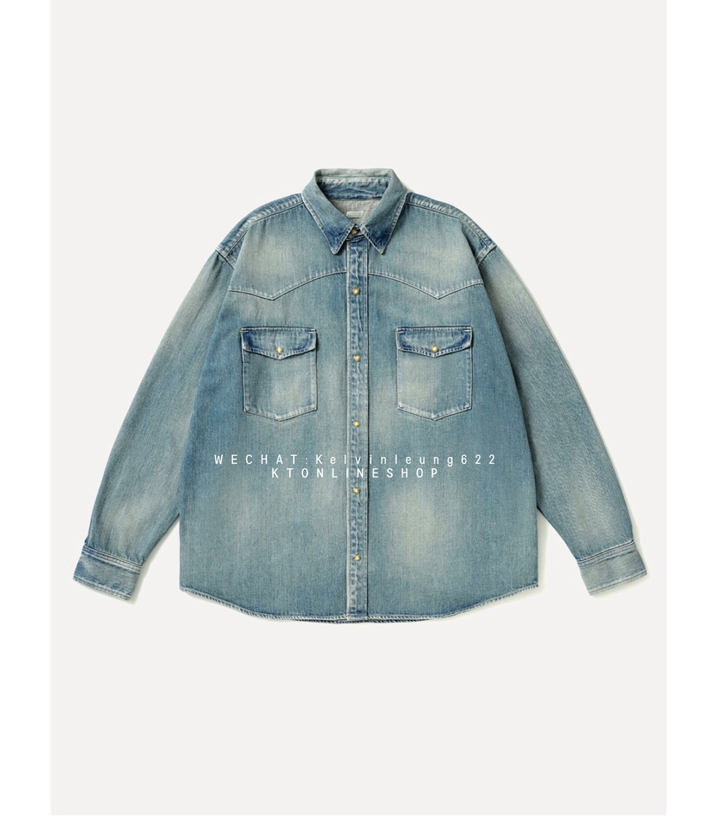 A.PRESSE 26AW Vintage Western Denim Shirt
