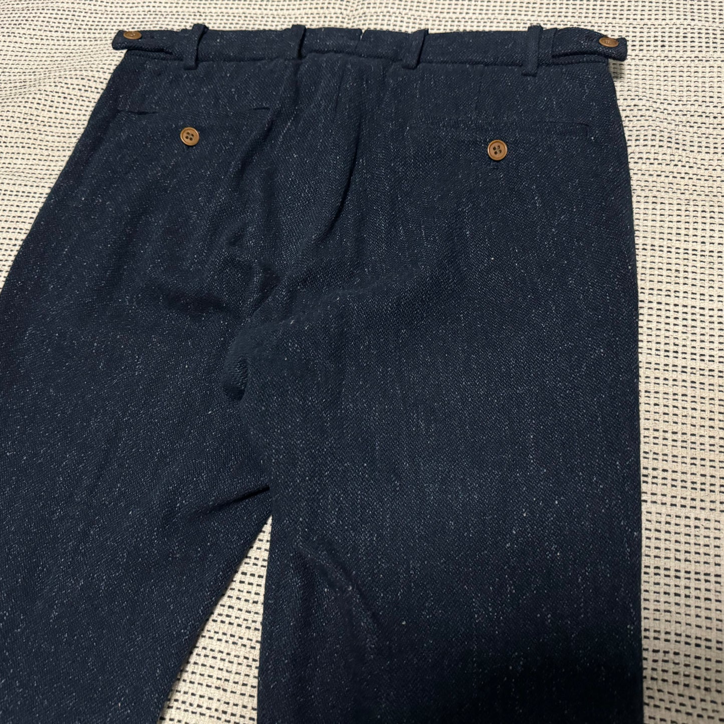 VISVIM HIGH-WATER SLACKS (MELANGE WOOL)