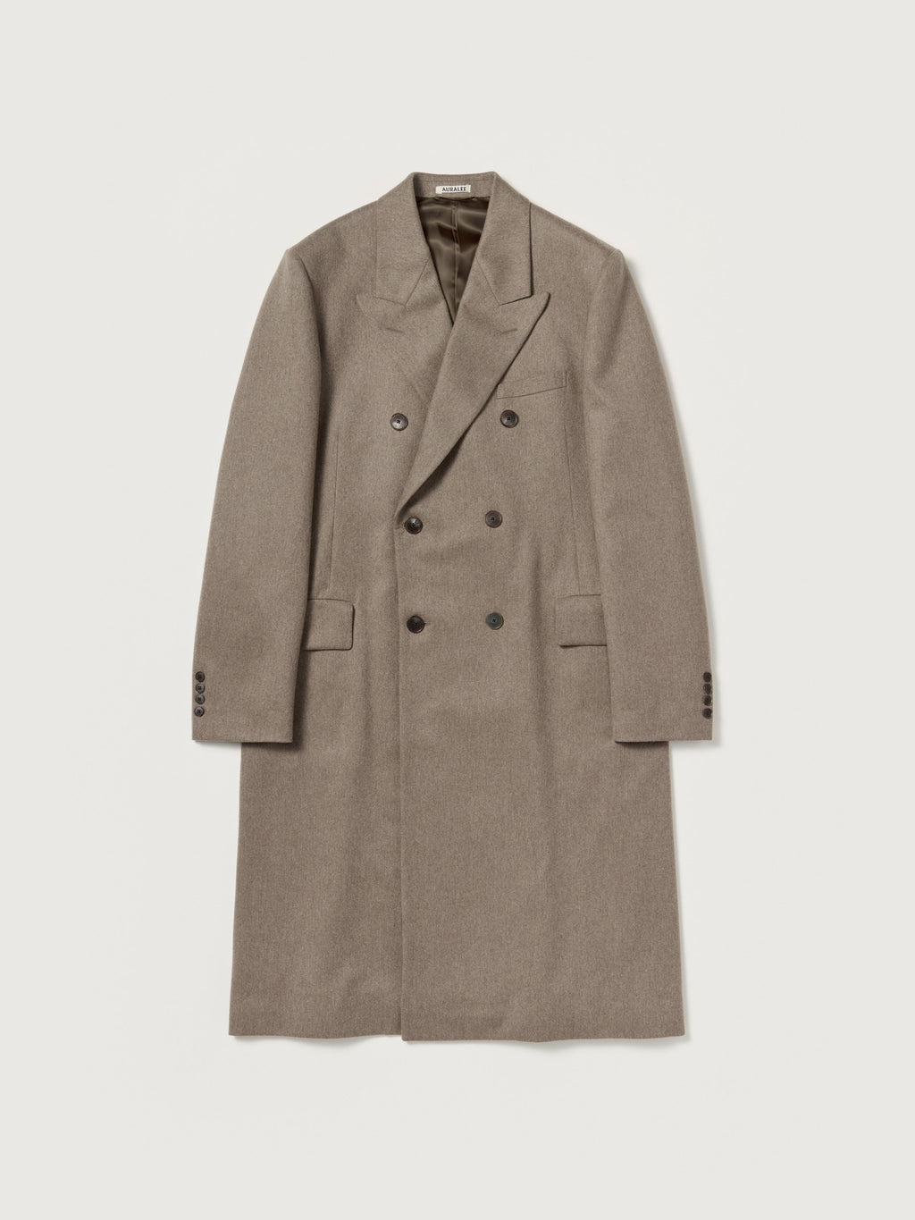 Auralee 26AW CASHMERE MOLESKIN DOUBLE-BREASTED COAT