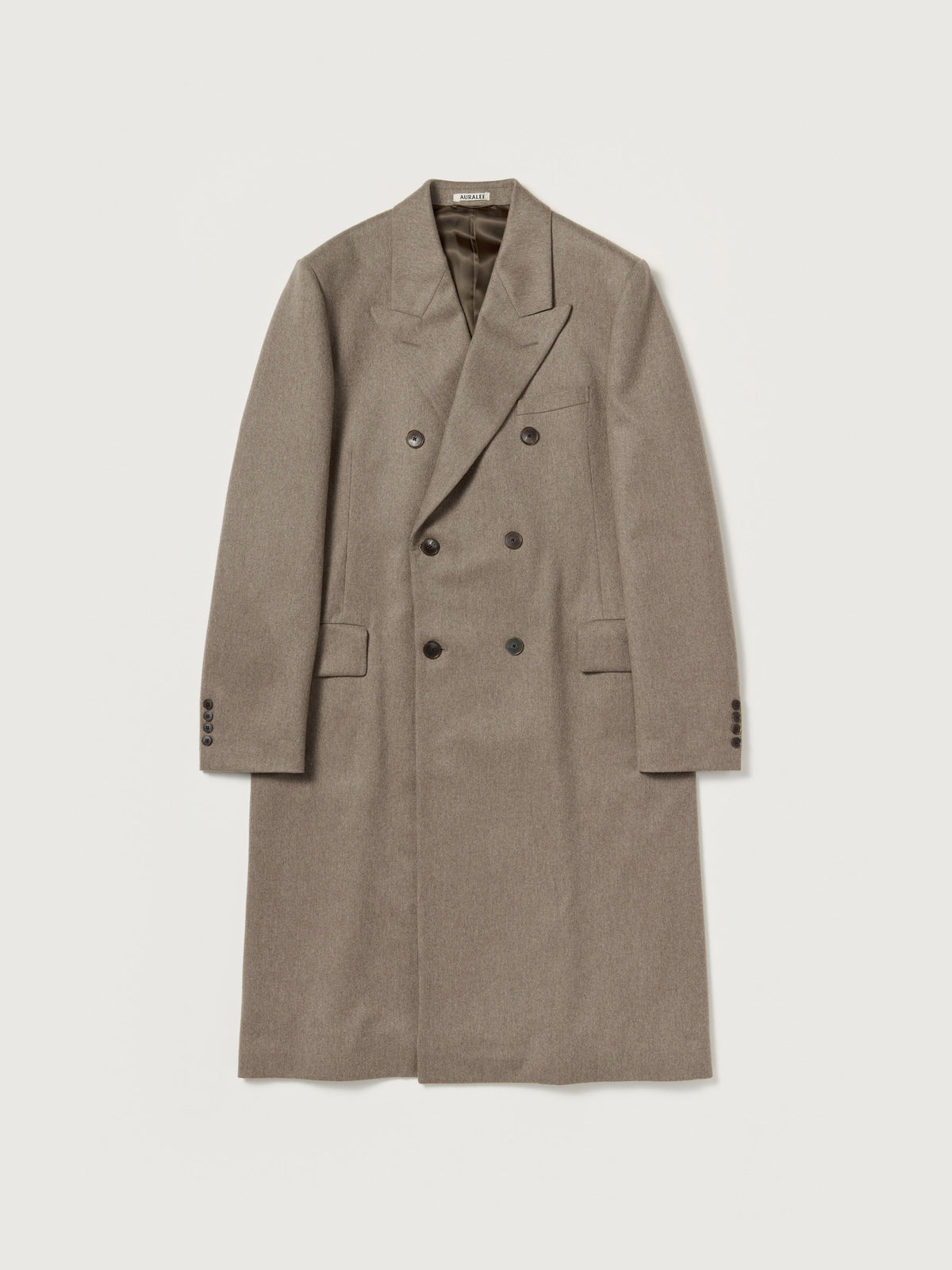 Auralee 26AW CASHMERE MOLESKIN DOUBLE-BREASTED COAT