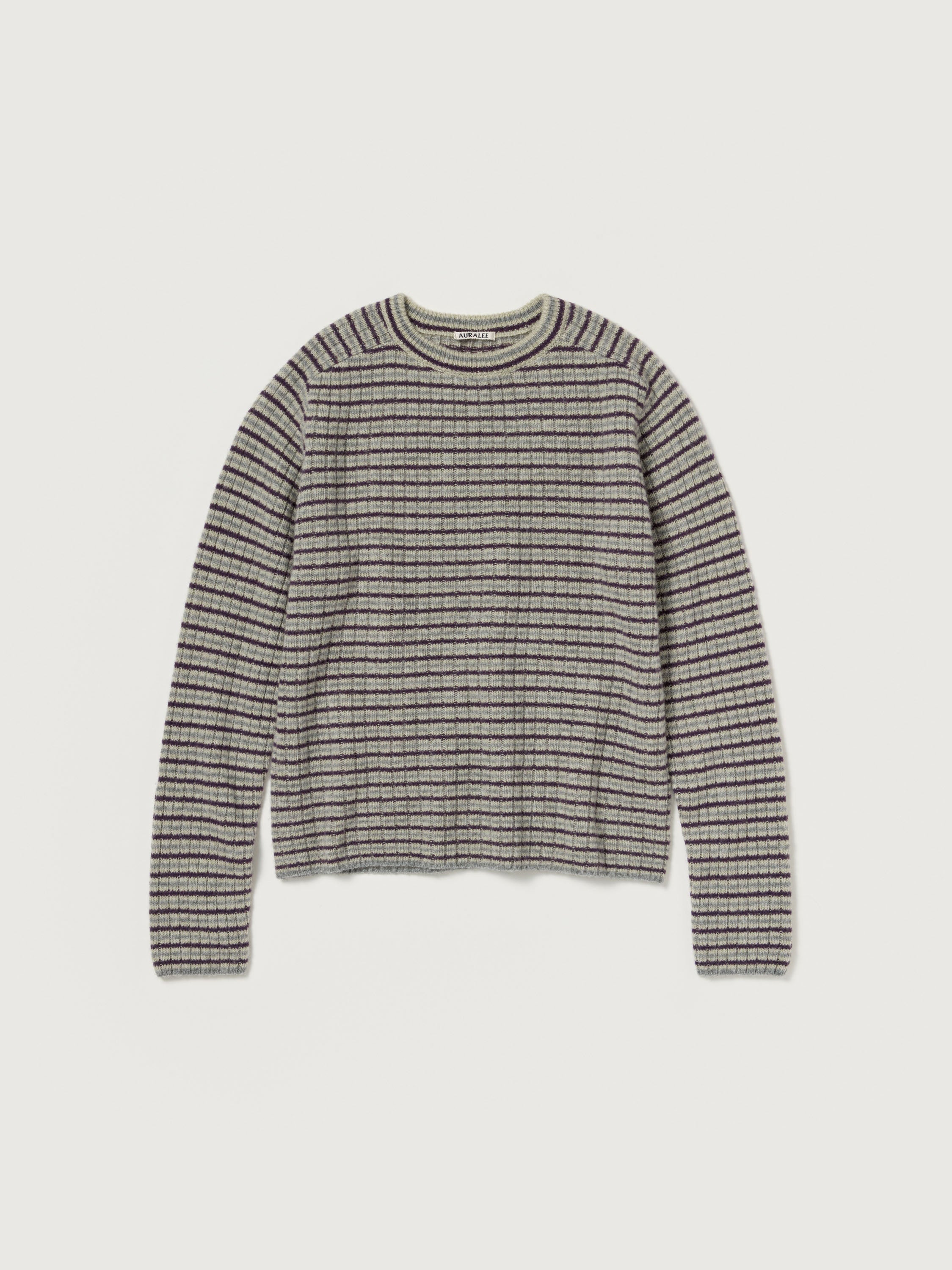 AURALEE 26AW SHETLAND WOOL CASHMERE RIB KNIT P/O
