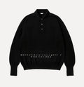 A.PRESSE 26AW Wool Knit L/S Polo Shirt