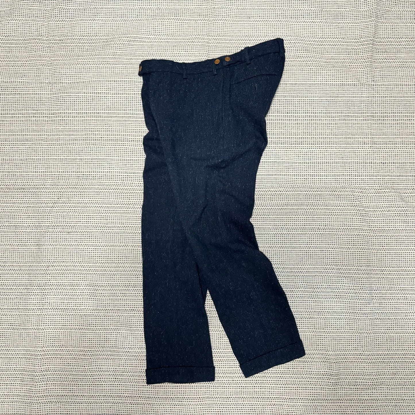 VISVIM HIGH-WATER SLACKS (MELANGE WOOL)