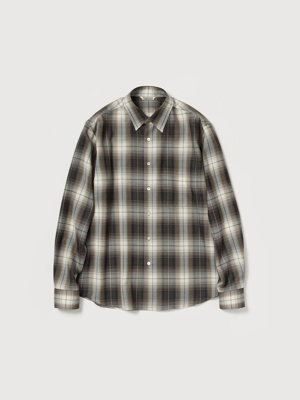 Auralee 26AW SUPER LIGHT WOOL CHECK SHIRT