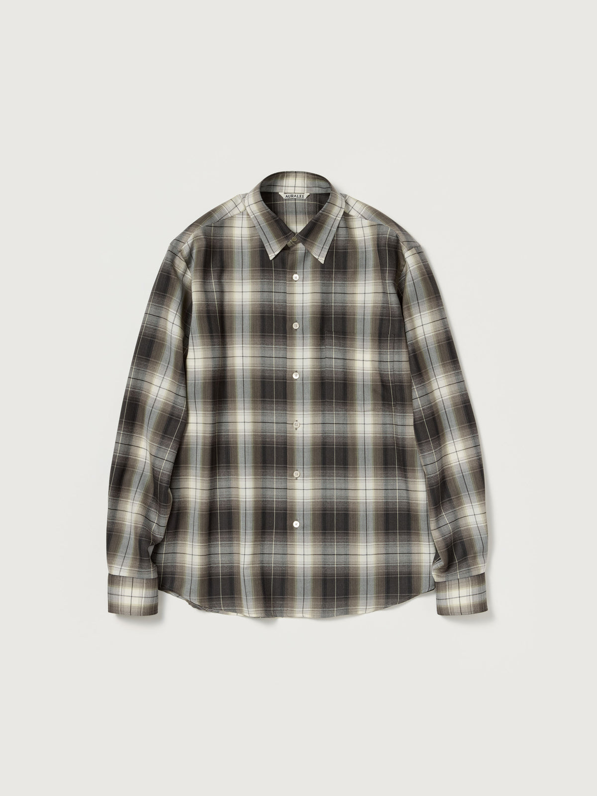 Auralee 26AW SUPER LIGHT WOOL CHECK SHIRT