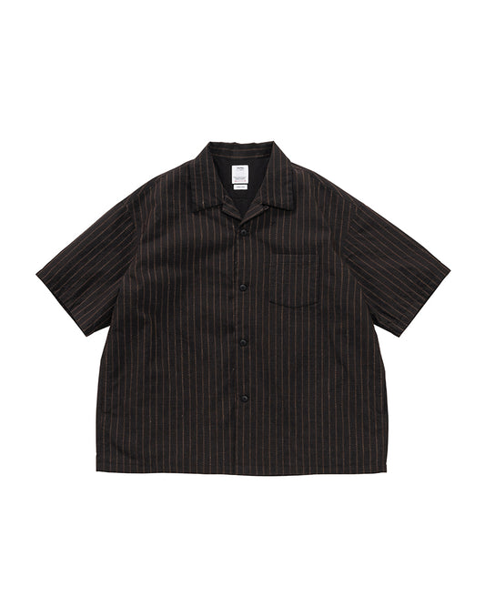 VISVIM 25AW WALLIS DOWN SHIRT STRIPES S/S