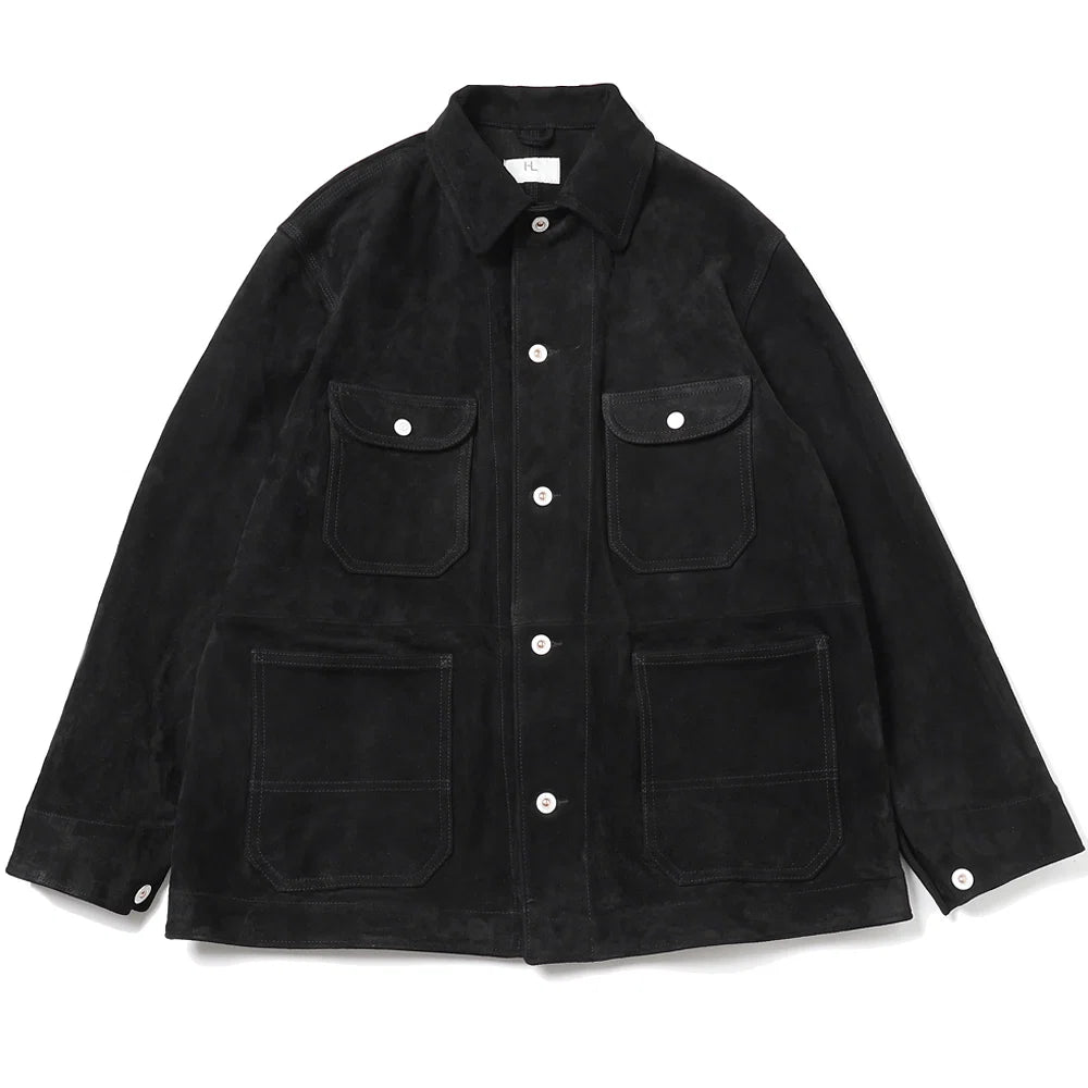 Herill 26AW Lamb Suede Railroad Chore Jacket