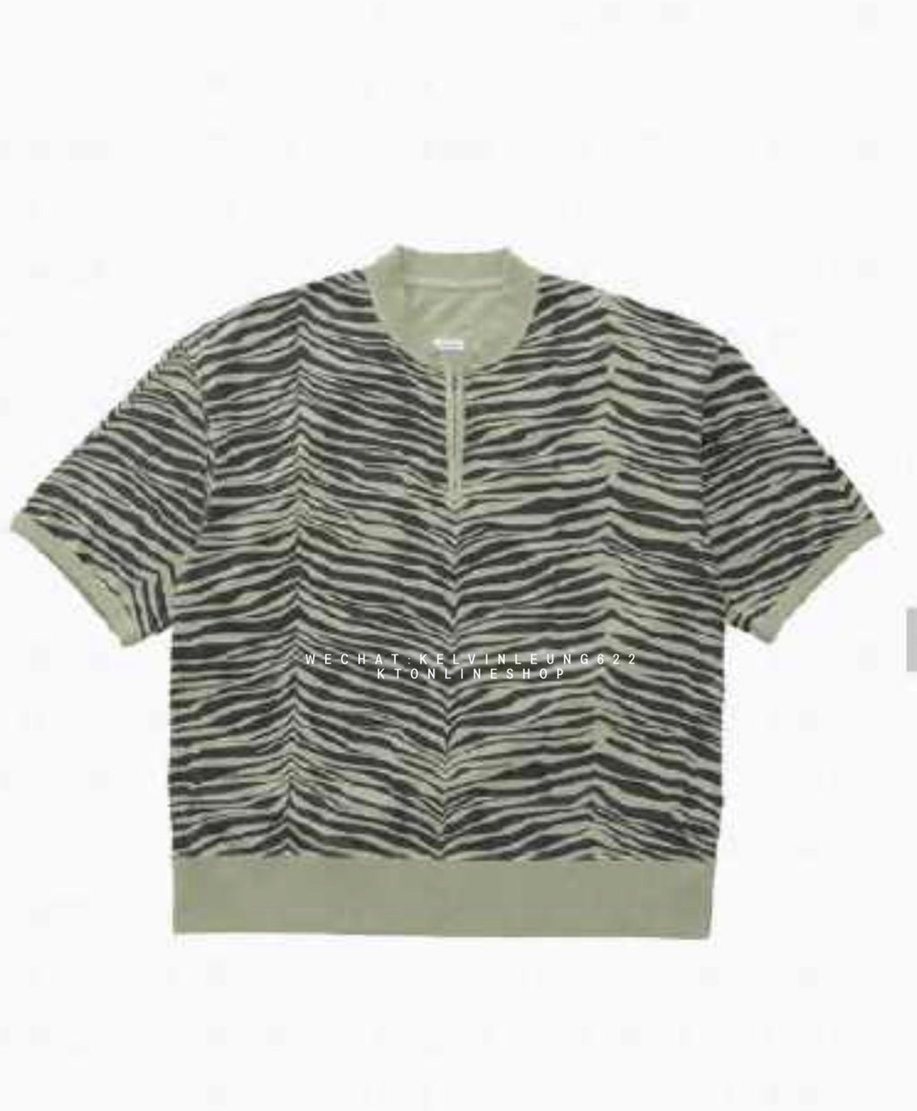 VISVM 26SS MONDO HENLEY ZIP S/S  QUGGA
