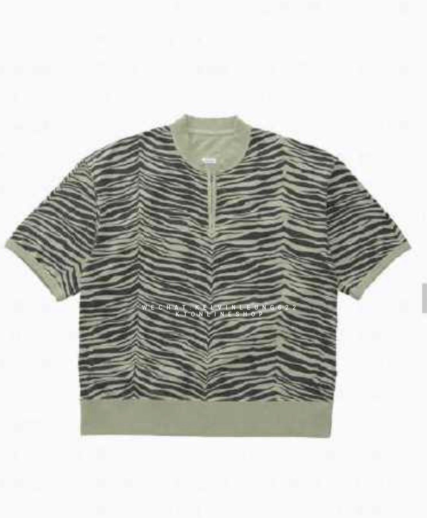 VISVM 26SS MONDO HENLEY ZIP S/S  QUGGA