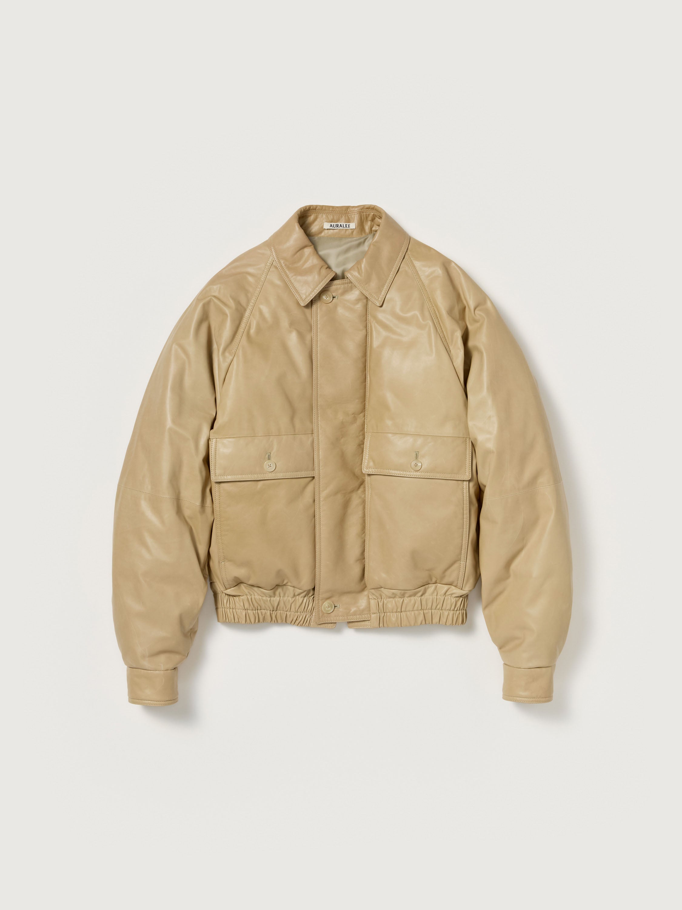 AURALEE 26AW FINE CALF LEATHER DOWN BLOUSON