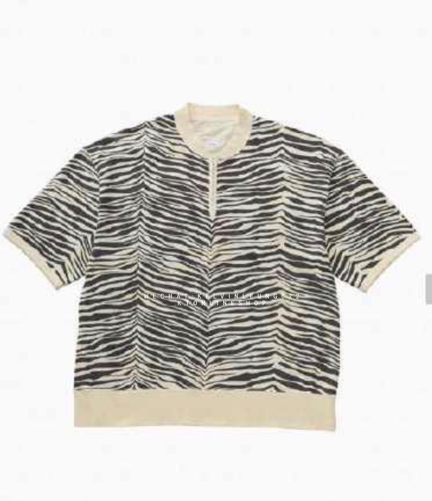 VISVM 26SS MONDO HENLEY ZIP S/S  QUGGA