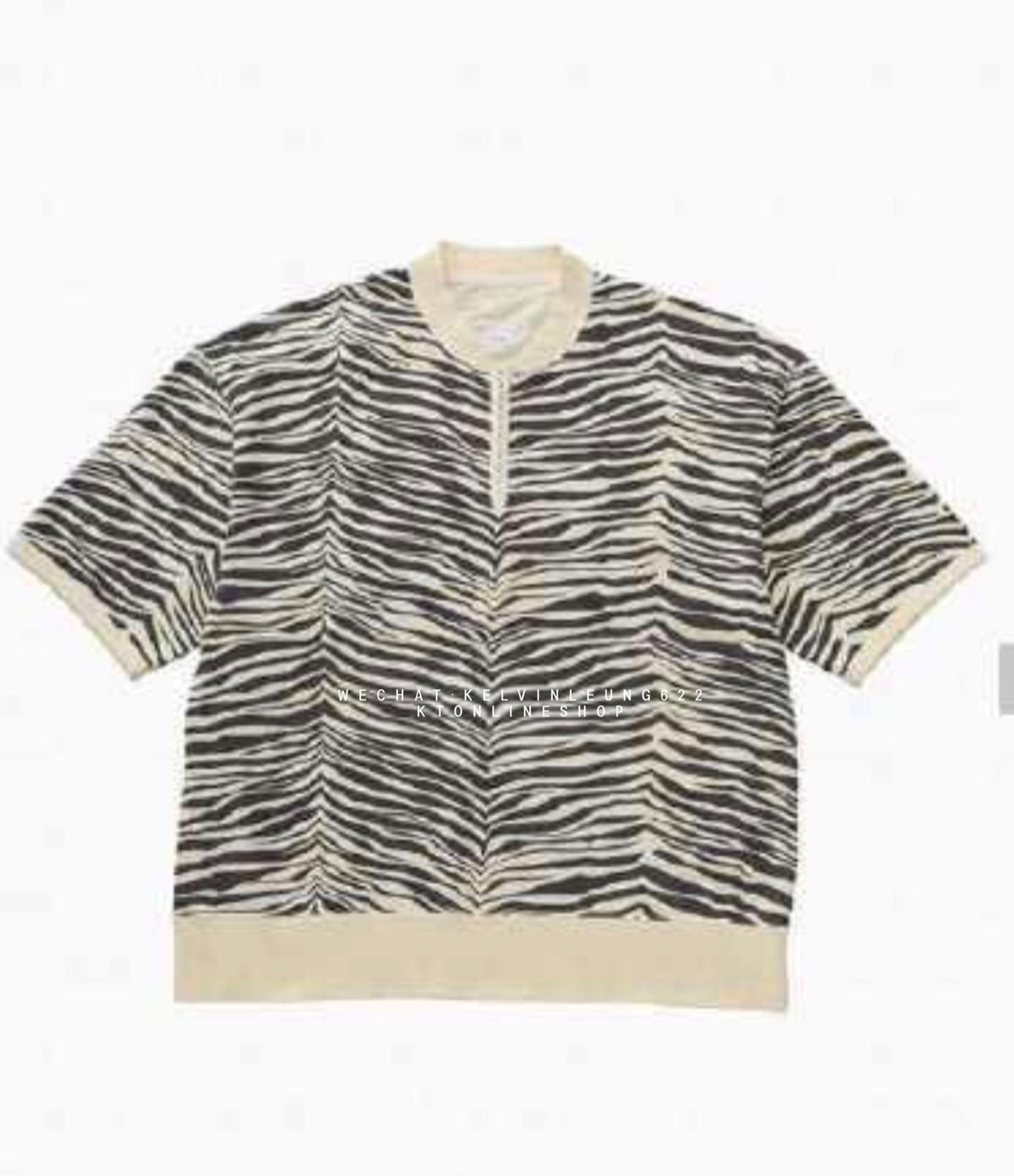 VISVM 26SS MONDO HENLEY ZIP S/S  QUGGA
