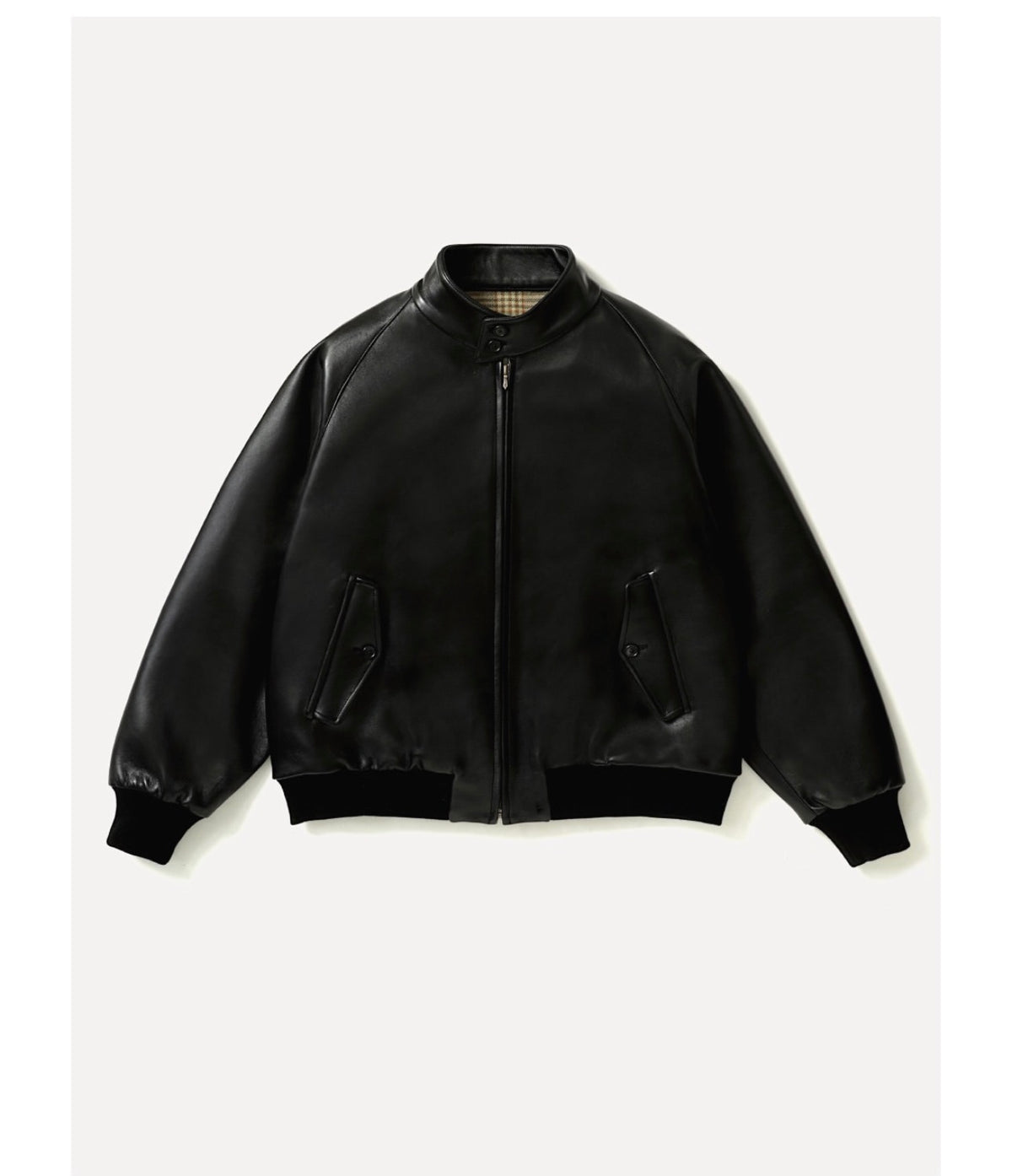 A.PRESSE 26AW Leather Harrington Jacket