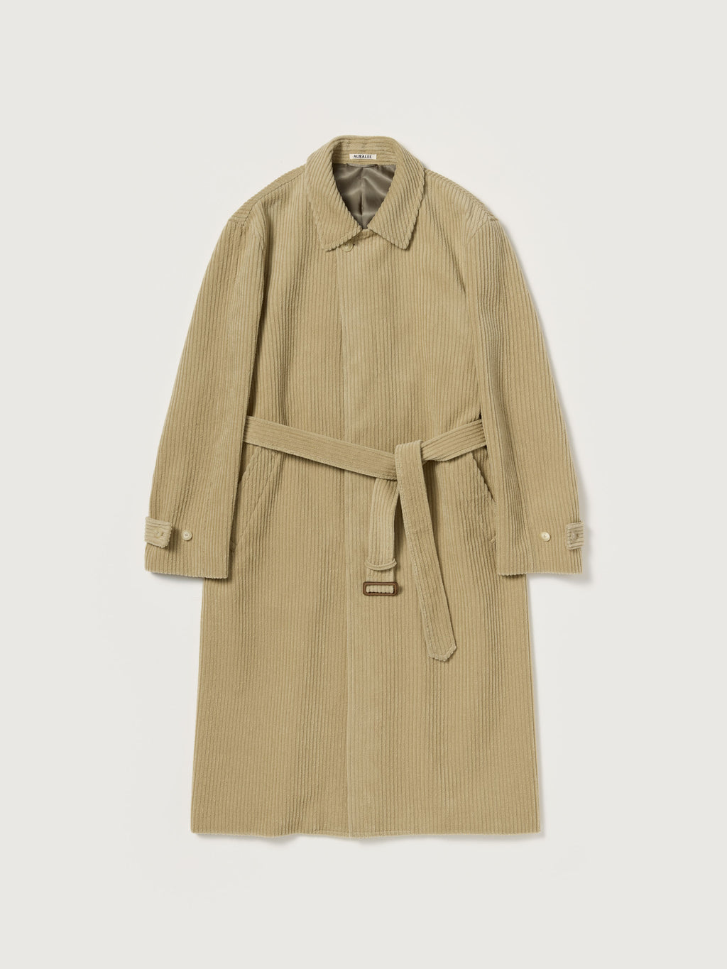 Auralee 26AW WOOL CASHMERE CORDUROY SOUTIEN COLLAR COAT
