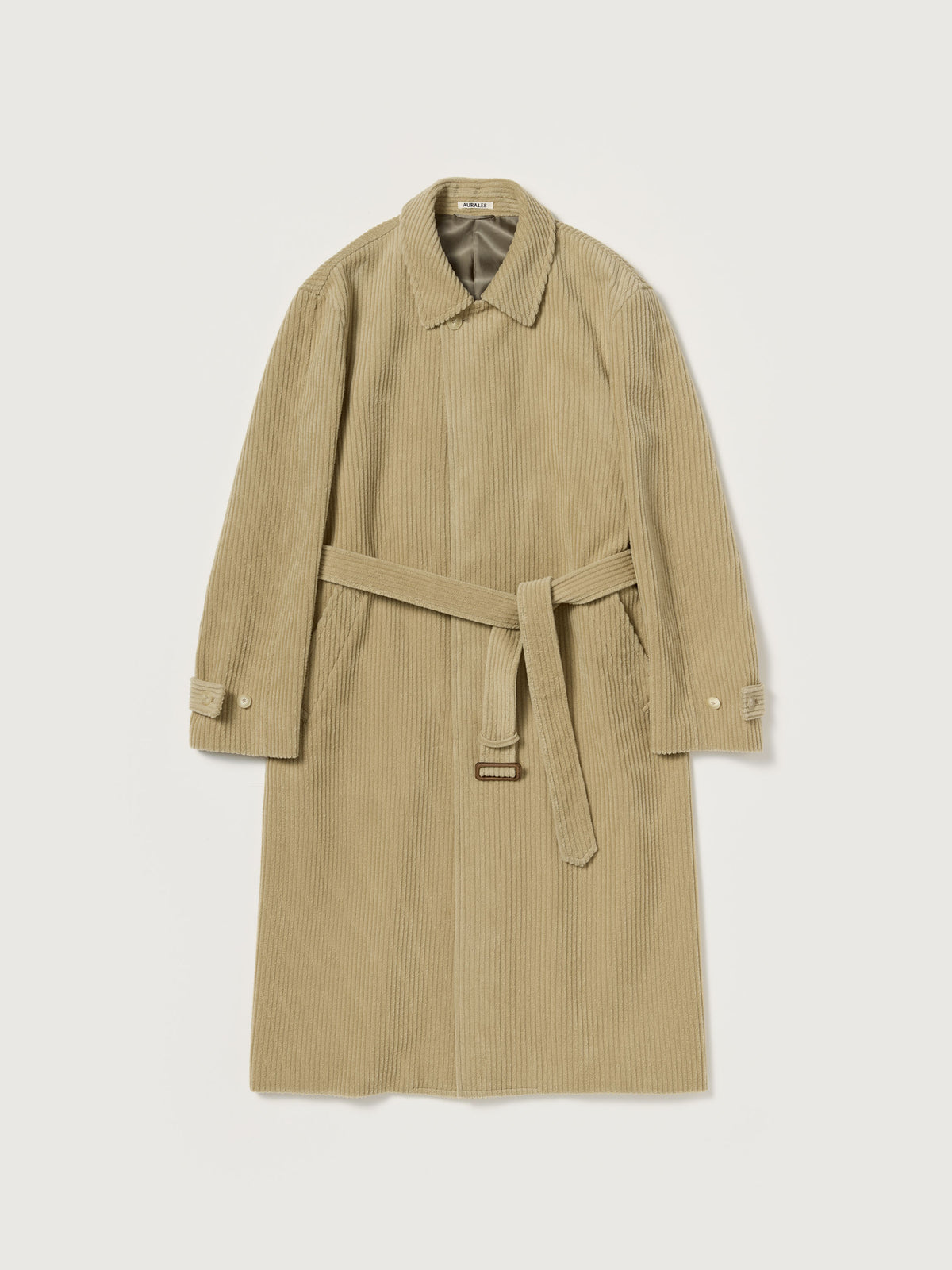 Auralee 26AW WOOL CASHMERE CORDUROY SOUTIEN COLLAR COAT