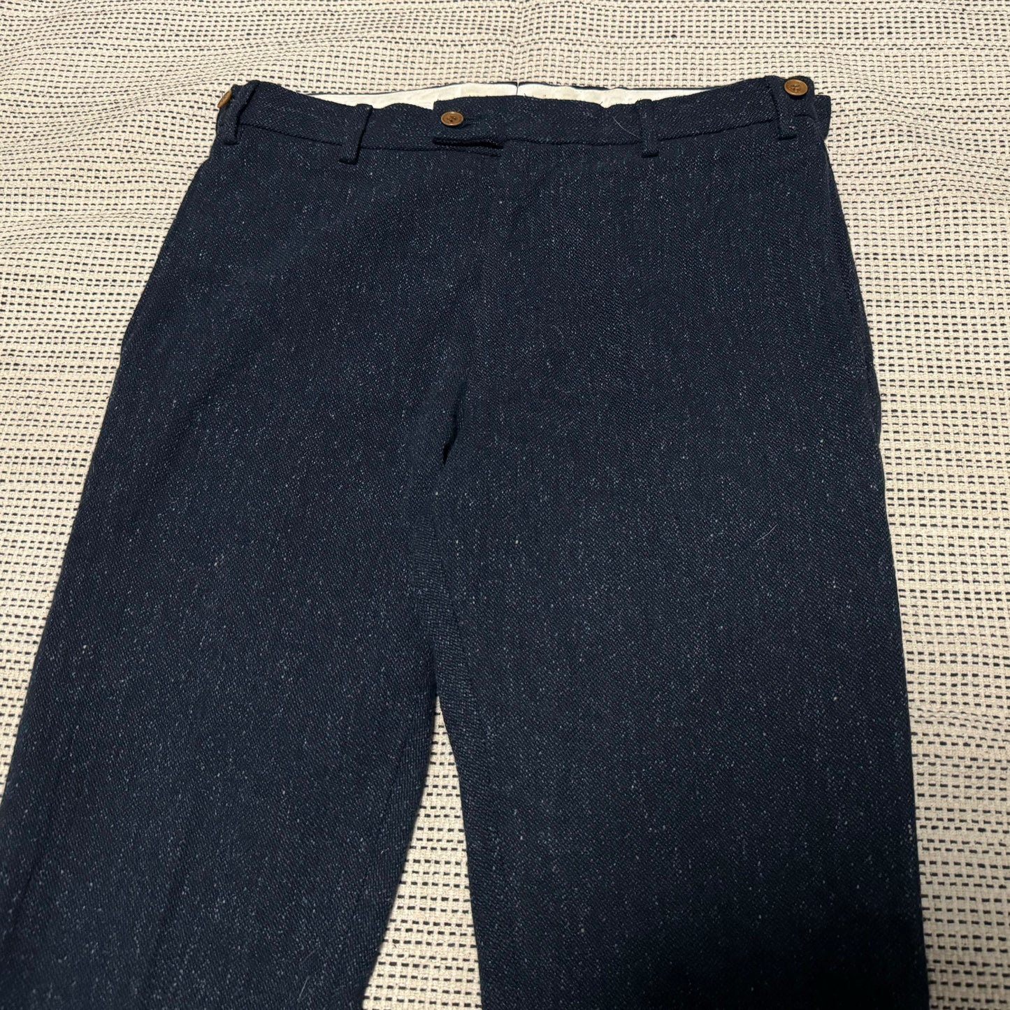 VISVIM HIGH-WATER SLACKS (MELANGE WOOL)