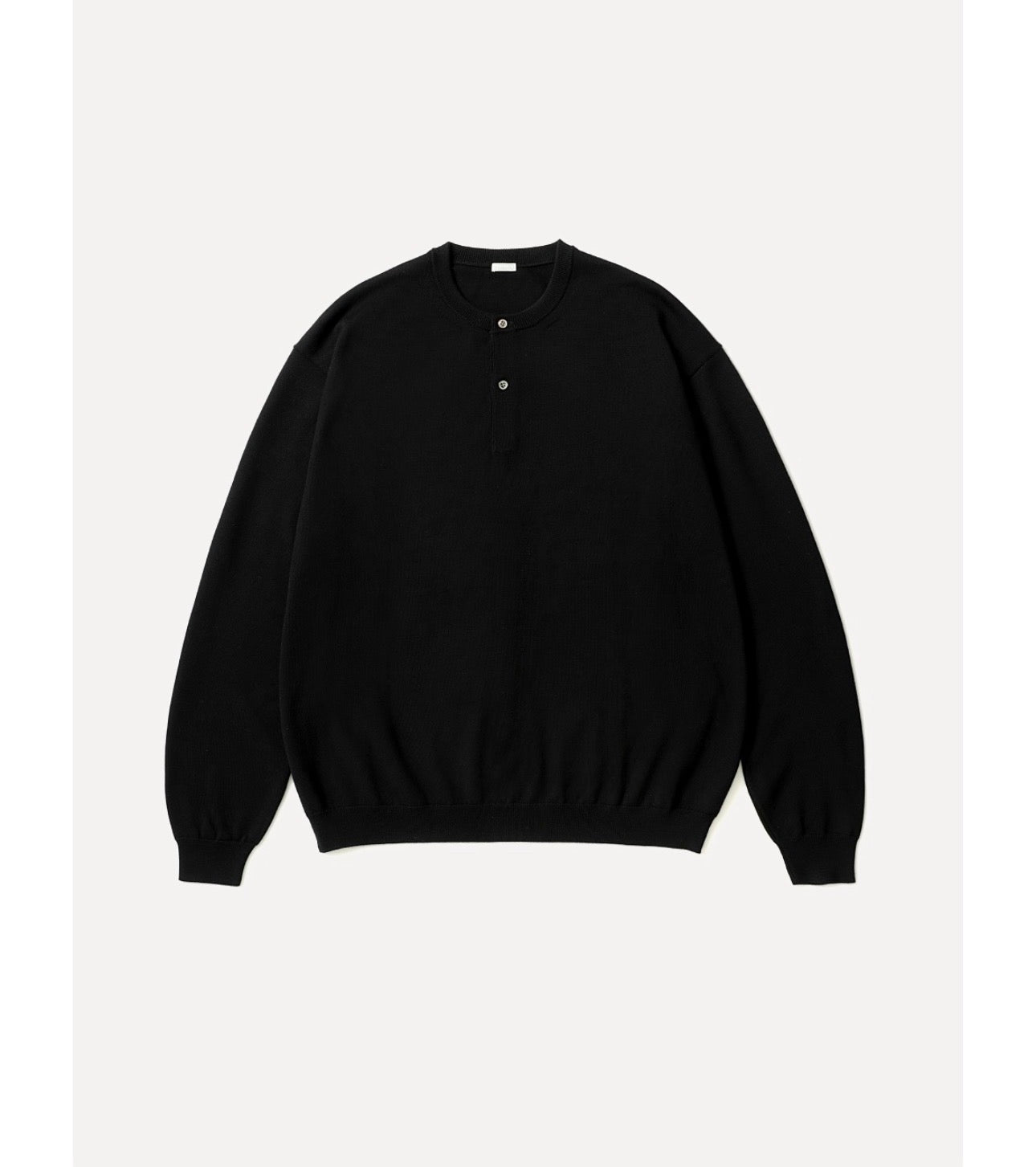 A.PRESSE 26AW Wool Knit Henley Neck Sweater