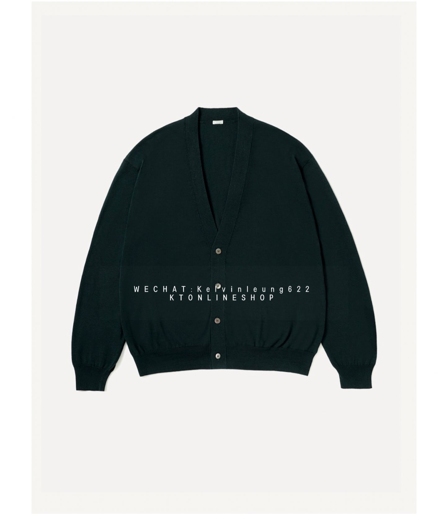 A.PRESSE 26AW Wool Cotton High Gauge Cardigan