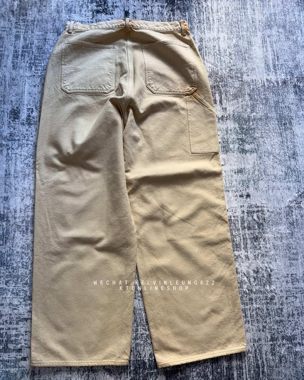 A.PRESSE Vintage Silk Hemp Double Knee Pants