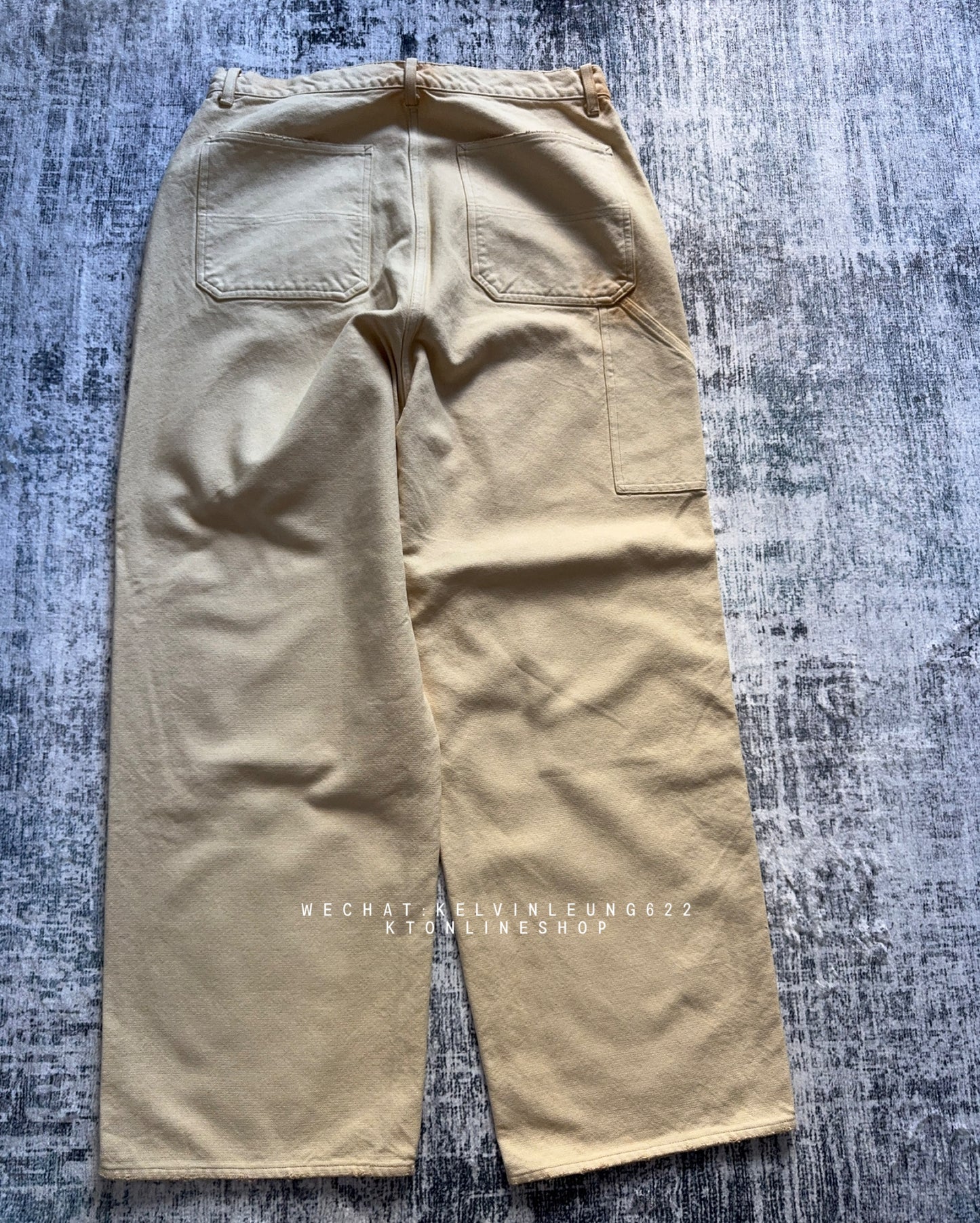 A.PRESSE Vintage Silk Hemp Double Knee Pants