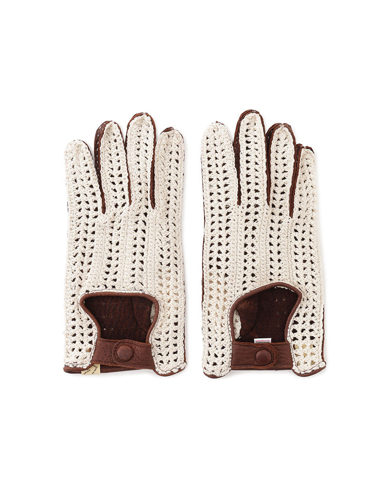 VISVIM 26AW MOTORS CLUB VMC CROCHET DRIVING GLOVES