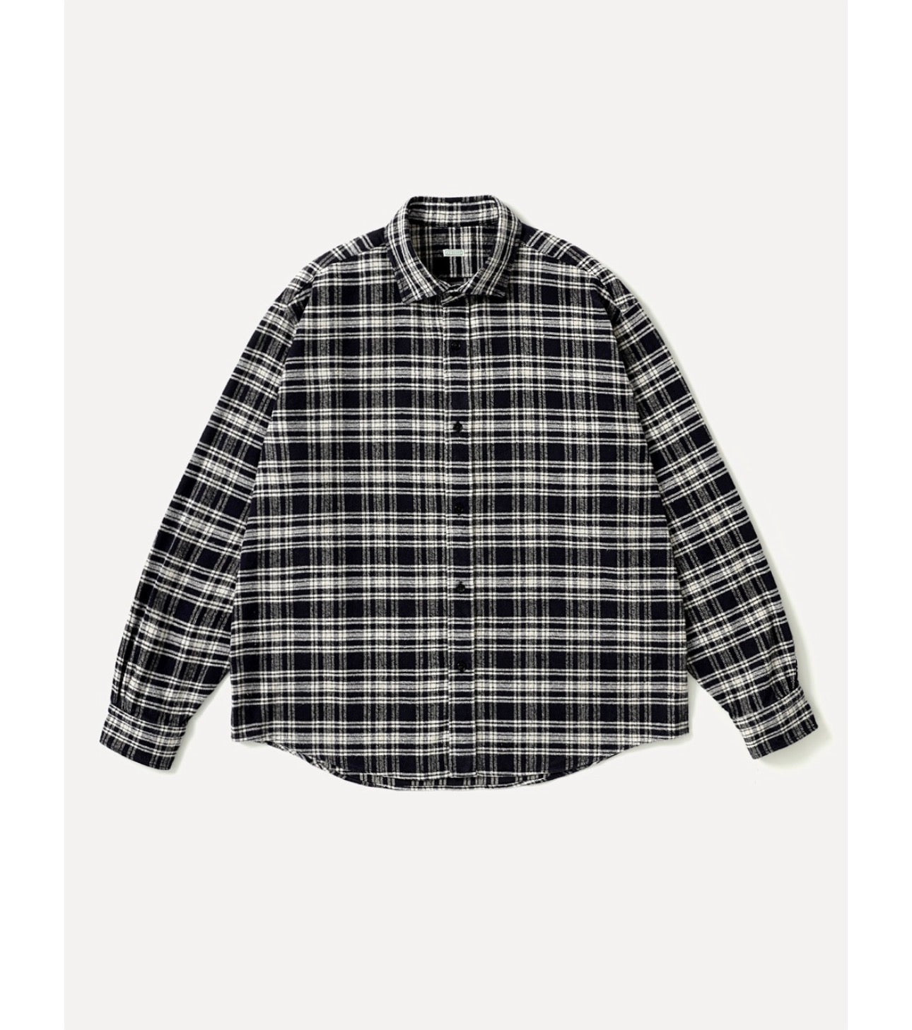 A.PRESSE 26AW Vintage Cotton Silk Nep Twill Check Shirt