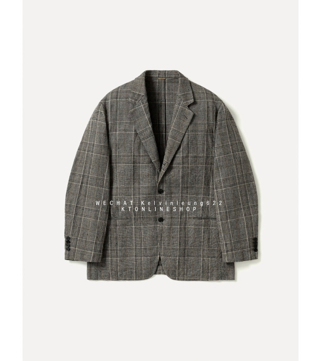 A.PRESSE 26AW Washed Alpaca Linen Tweed Jacket