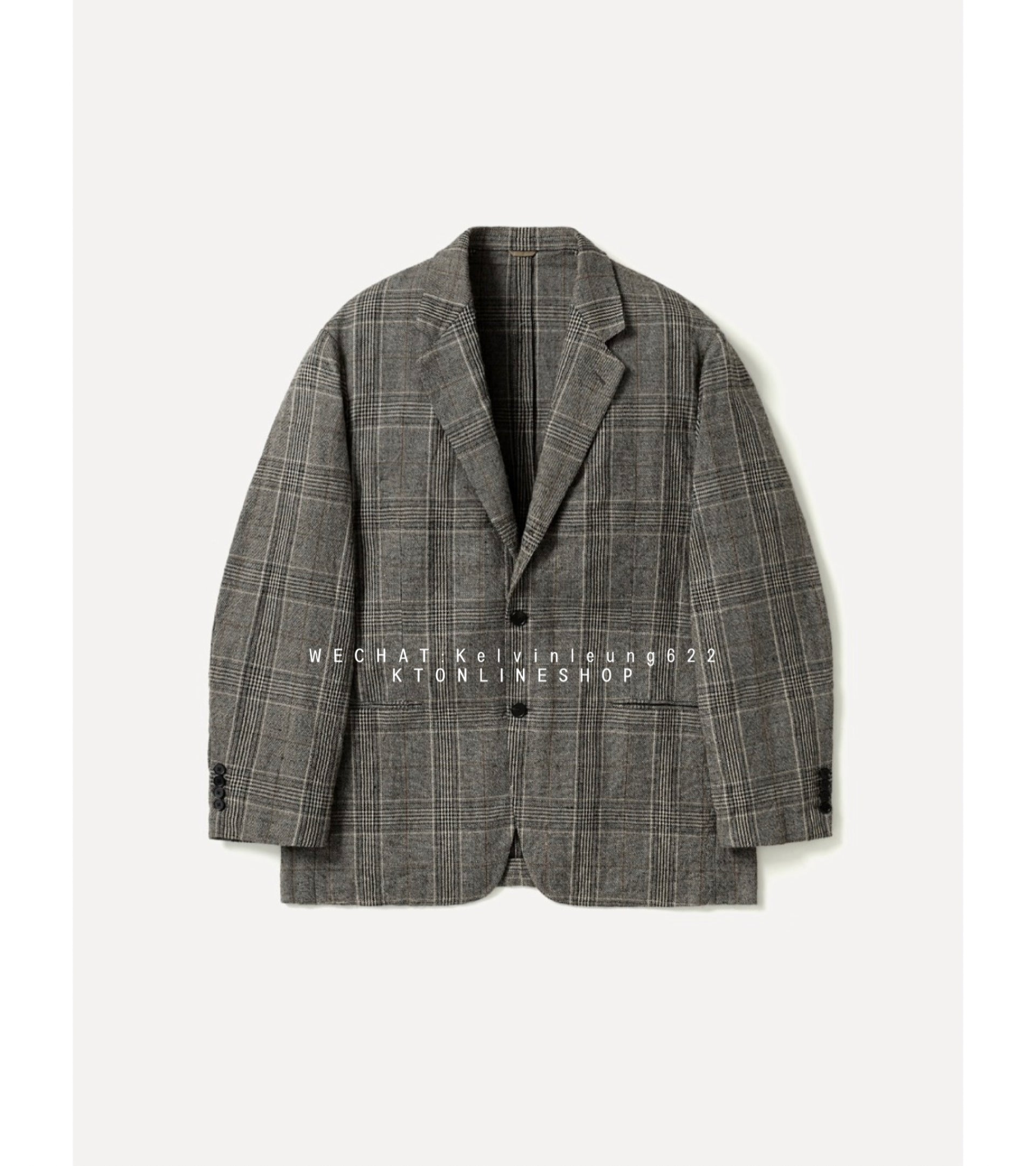 A.PRESSE 26AW Washed Alpaca Linen Tweed Jacket
