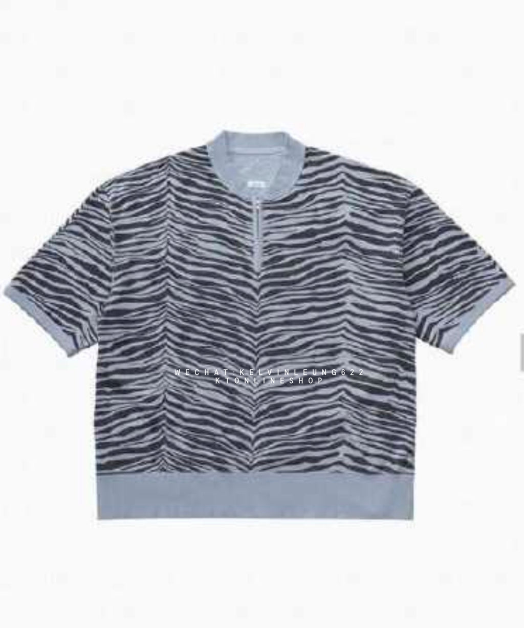 VISVM 26SS MONDO HENLEY ZIP S/S  QUGGA