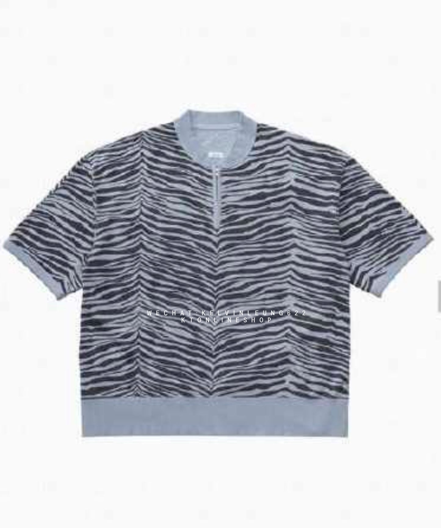 VISVM 26SS MONDO HENLEY ZIP S/S  QUGGA