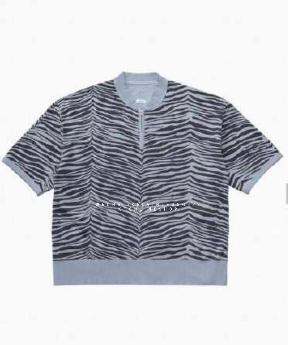 VISVM 26SS MONDO HENLEY ZIP S/S  QUGGA