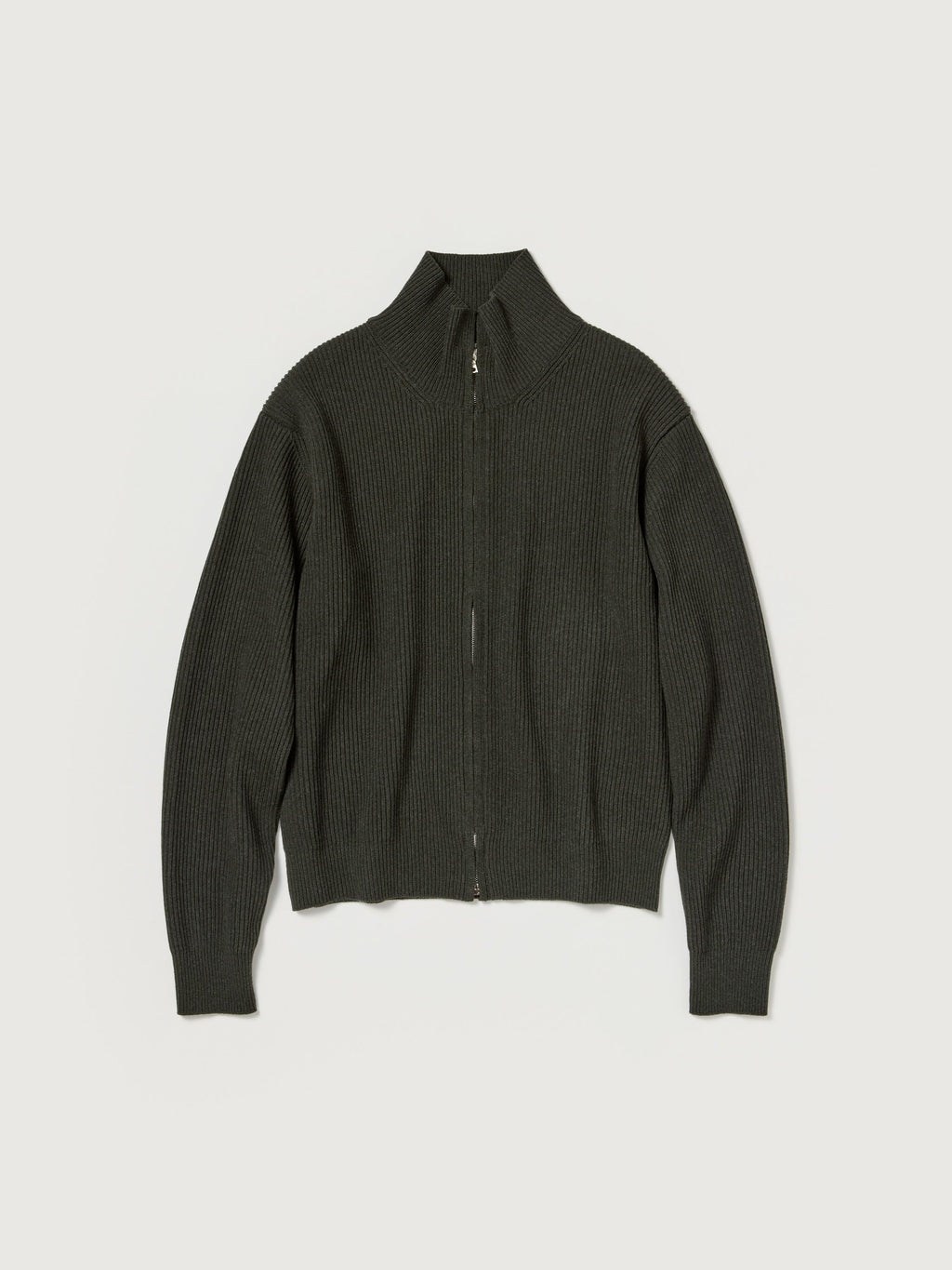Auralee 26AW SUPER FINE WOOL RIB KNIT ZIP CARDIGAN