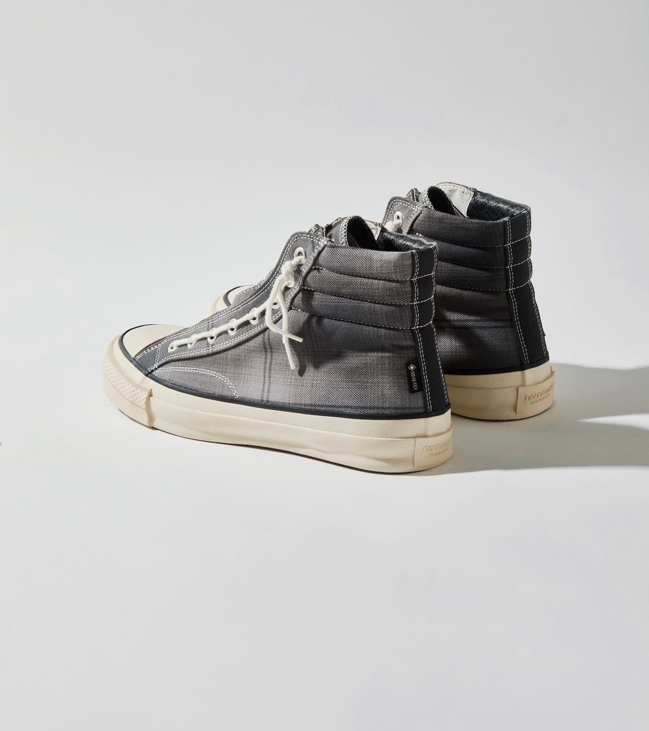 SPINGLE × nonnative
DWELLER TRAINER 2 HI COTTON TWILL OMBRE CHECK by Rafu WITH GORE-TEX