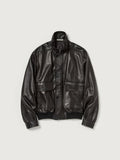 AURALEE 26AW TEXTURED LAMB LEATHER BLOUSON