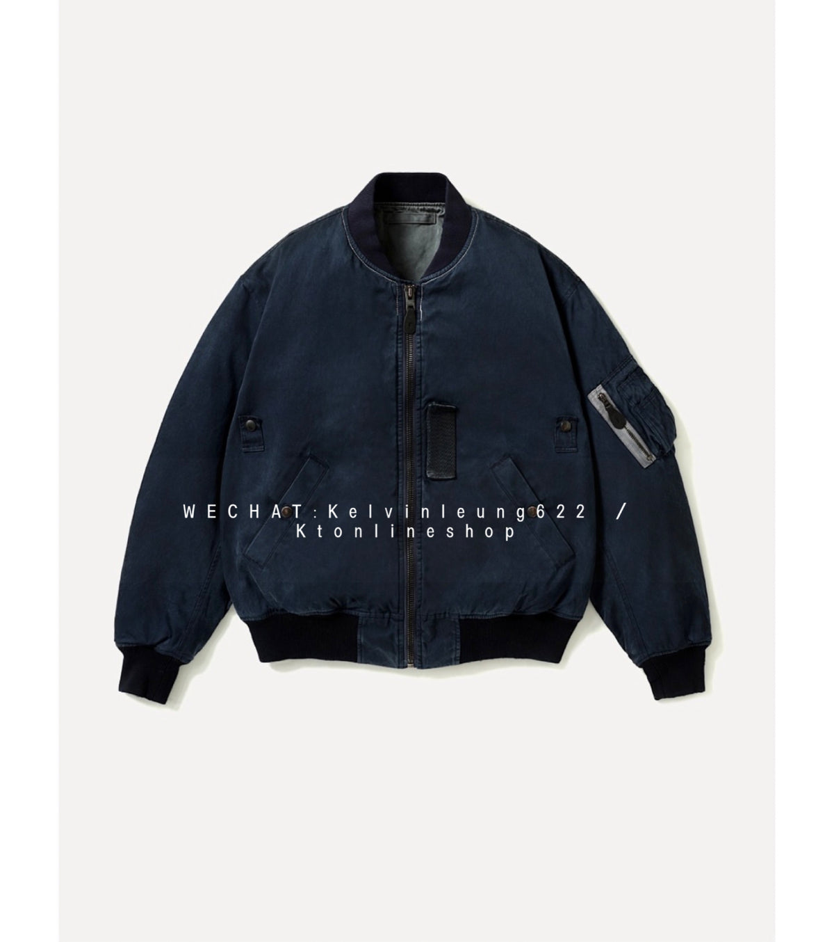 A.presse 26AW Vintage Silk B-15C Flight Jacket