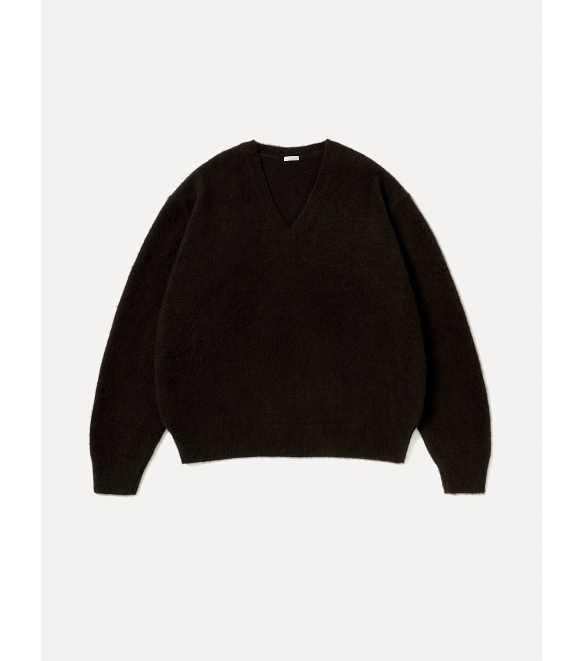 A.PRESSE 26AW Brushed Cashmere Middle Gauge V Neck Sweater
