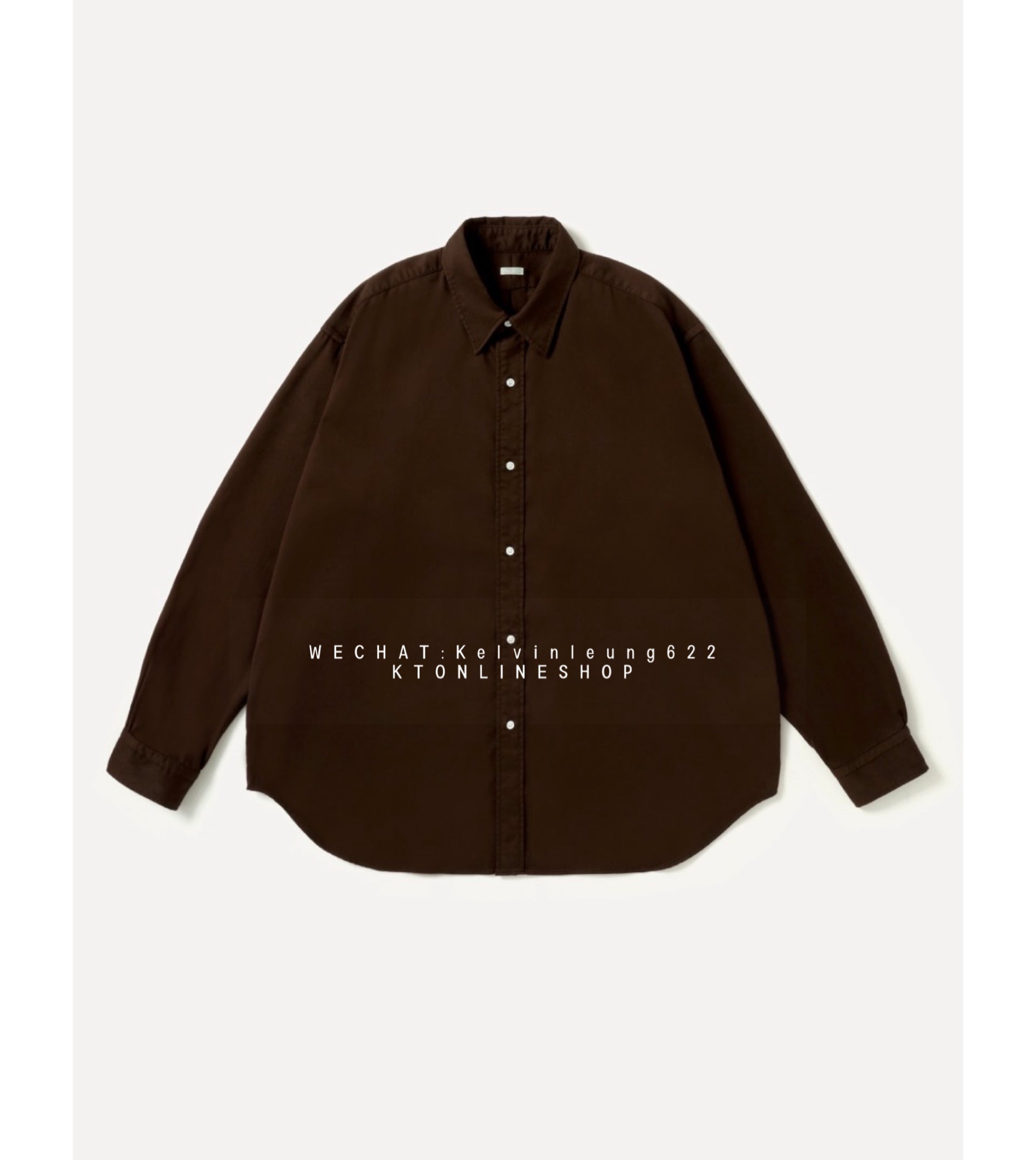 A.PRESSE 26AW Double Weave Twill Regular Collar Shirt