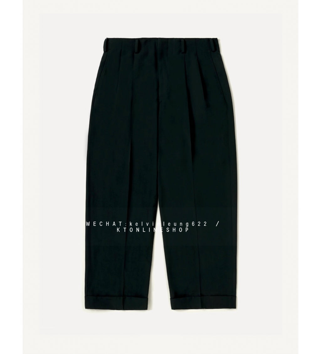 A.PRESSE 26AW Wool Rayon Wide Trousers