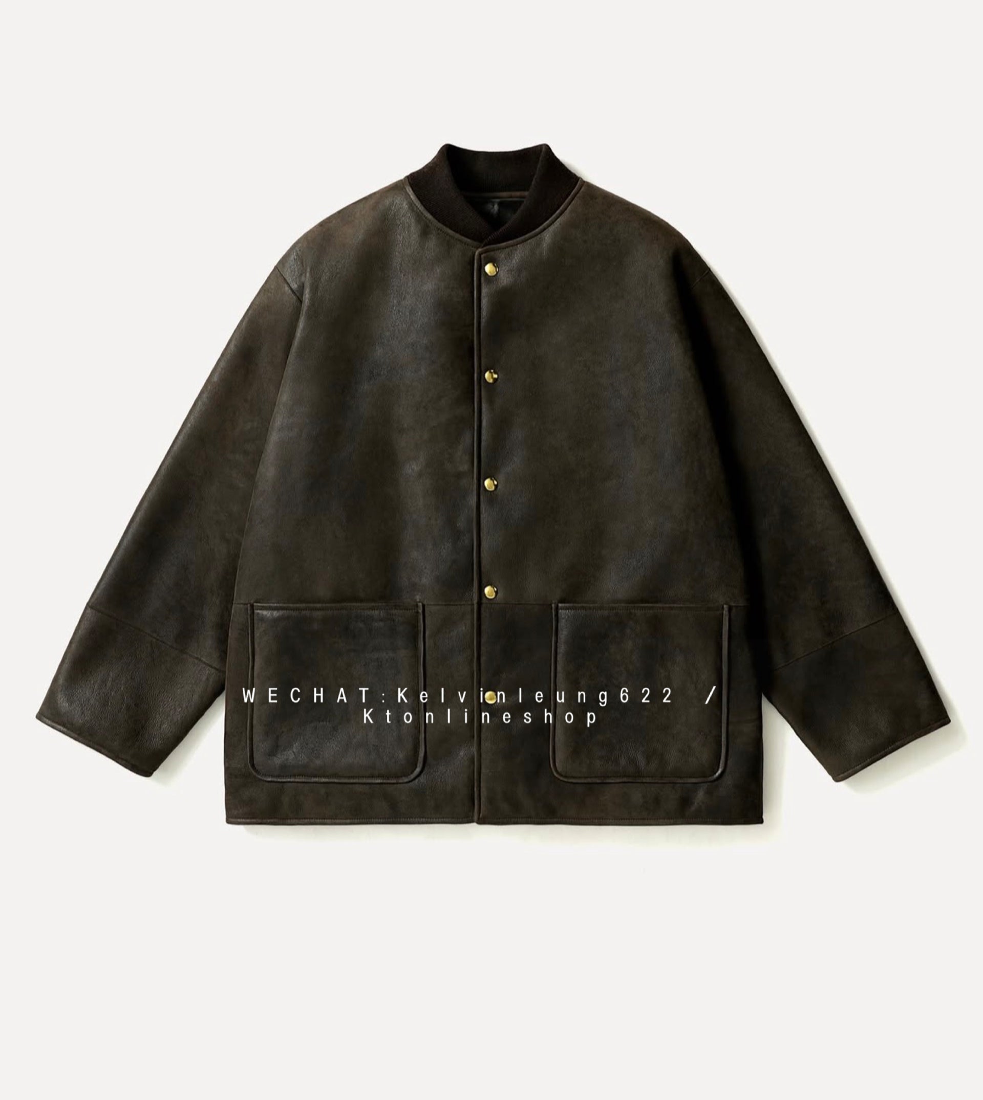A.PRESSE 26AW Mouton Car Club Snap Coat