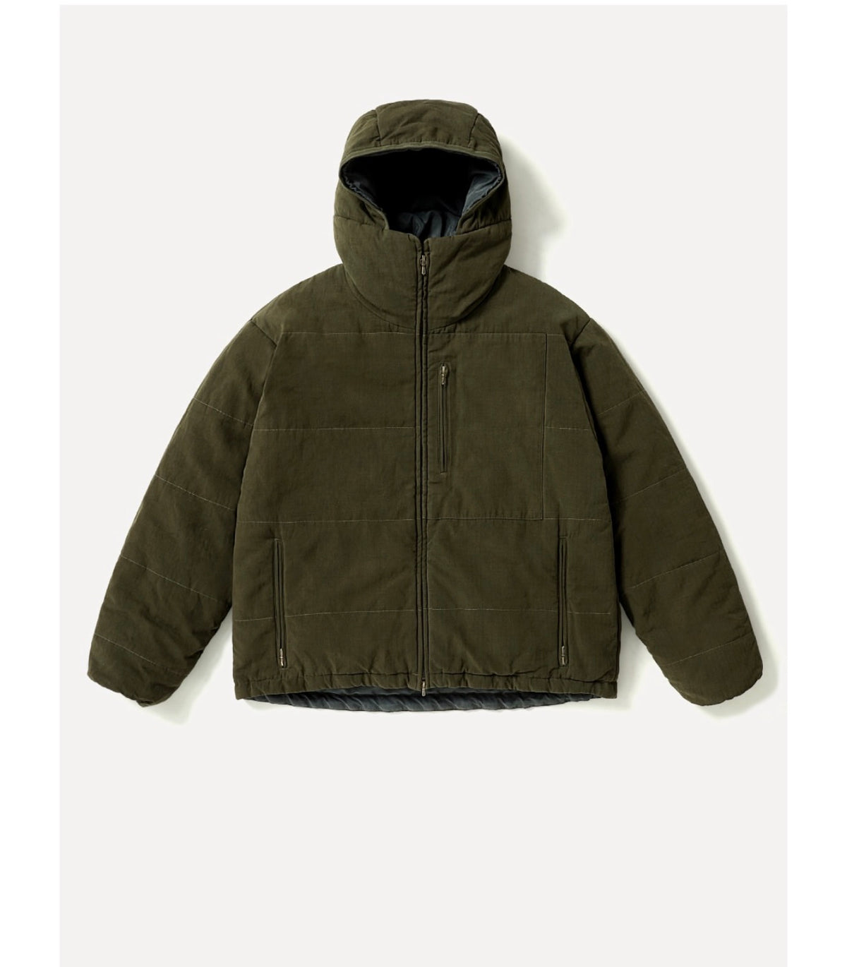 A.PRESSE 26AW Washed Cotton Silk Linen Padded Jacket