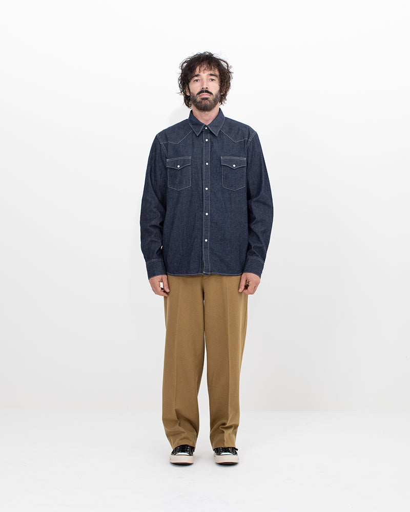 VISVIM 26AW SOCIAL SCULPTURE SHIRT MUD
