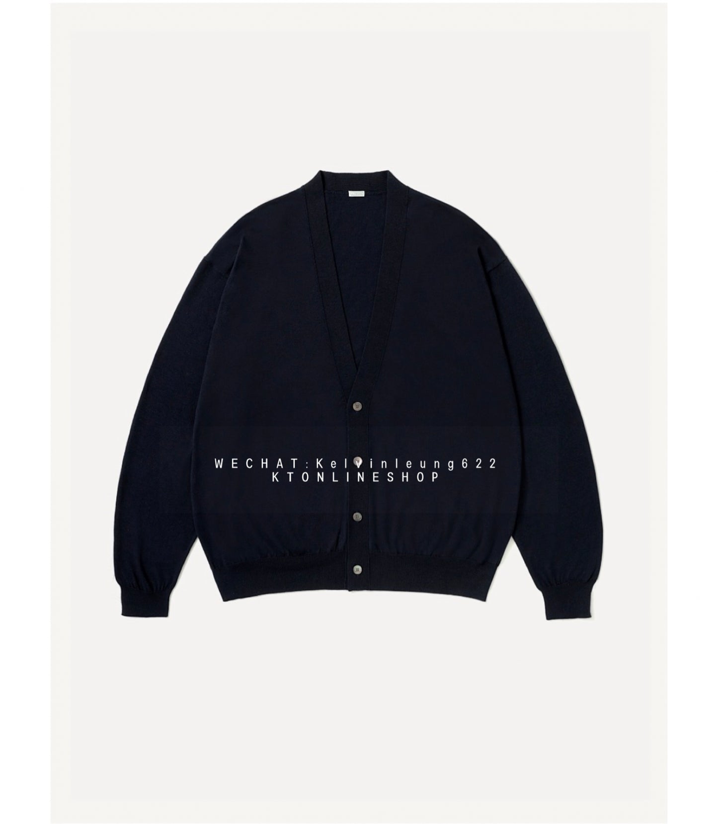 A.PRESSE 26AW Wool Cotton High Gauge Cardigan