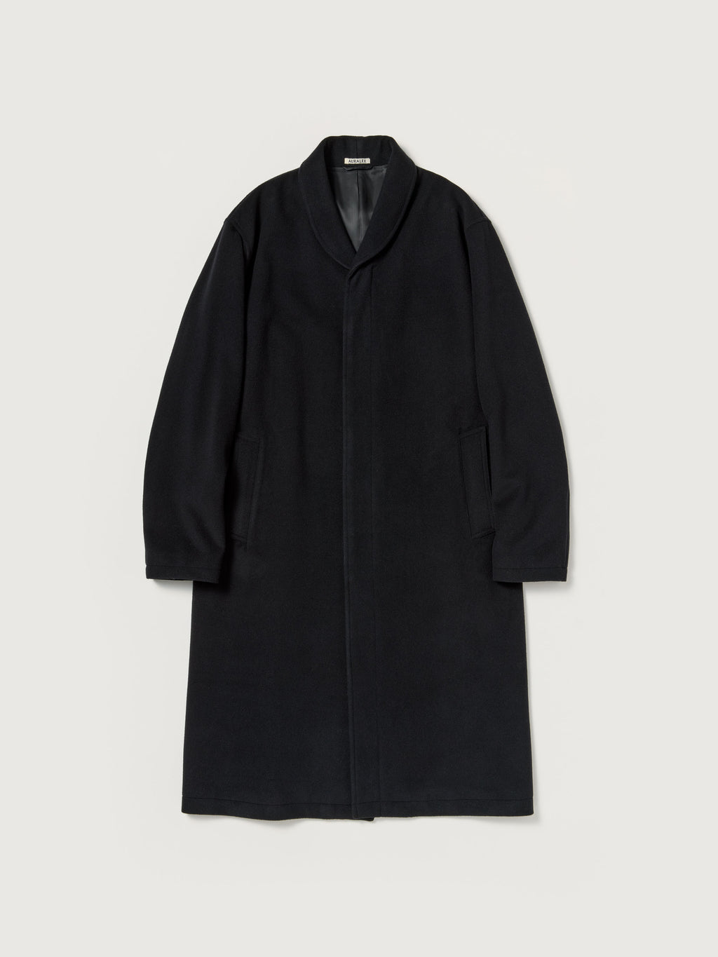 Auralee 26AW SUPER FINE WOOL MOSSER SHAWL COLLAR COAT